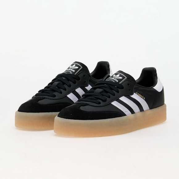 Adidas Samba Black and White Sneakers - Picture 2 of 15